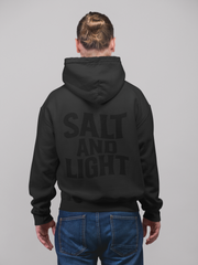 "Salt and Light" Black Hoodie; unisex
