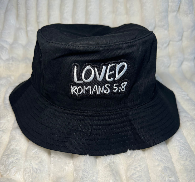 Loved Black Bucket Hat
