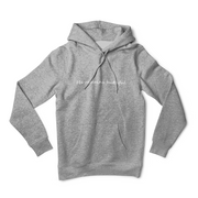 "He Remains Faithful" Heather grey Hoodie; unisex